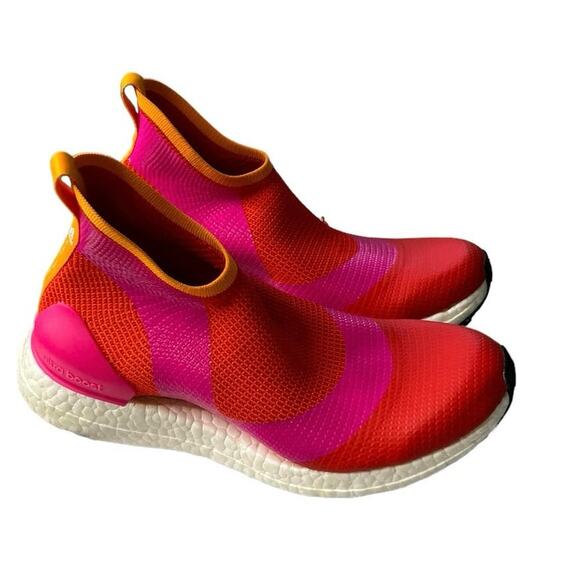 Adidas Ultraboost X All Terrain Red Pink Stella McCartney High top  Size 7.5 - Picture 1 of 15